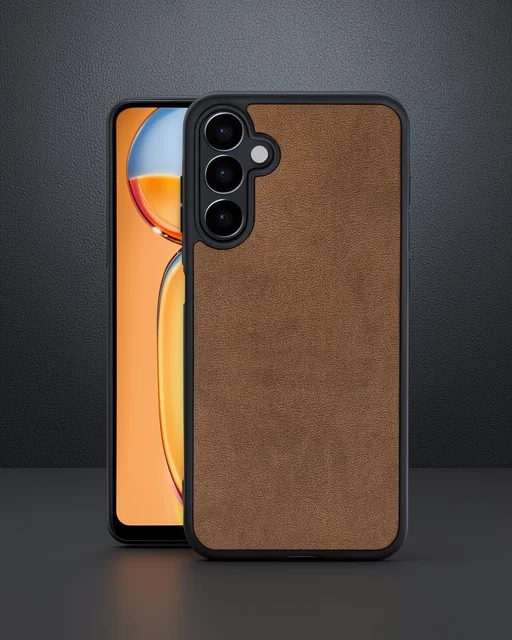 Samsung Galaxy A05s Kılıf Aras Deri Kapak - Taba