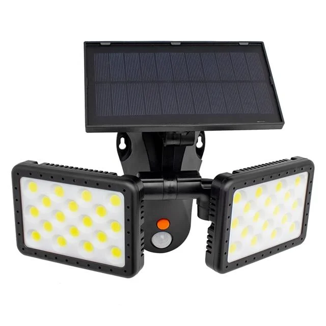 Sensörlü 36 Cob Ledli Solar Aydınlatmalı Duvar Lambası W770B görsel 5