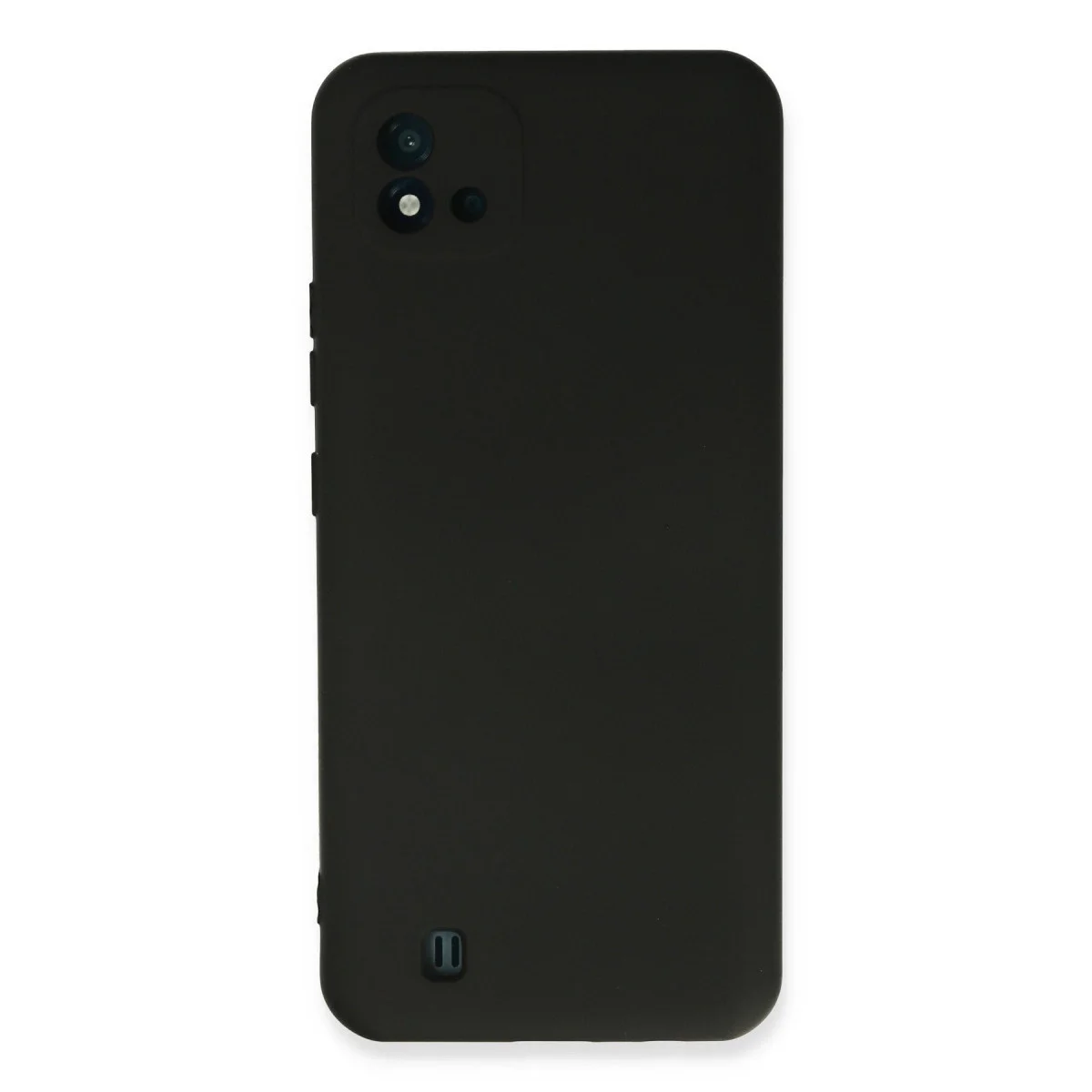 Realme C11 2021 Kılıf Nano İçi Kadife Silikon - Siyah
