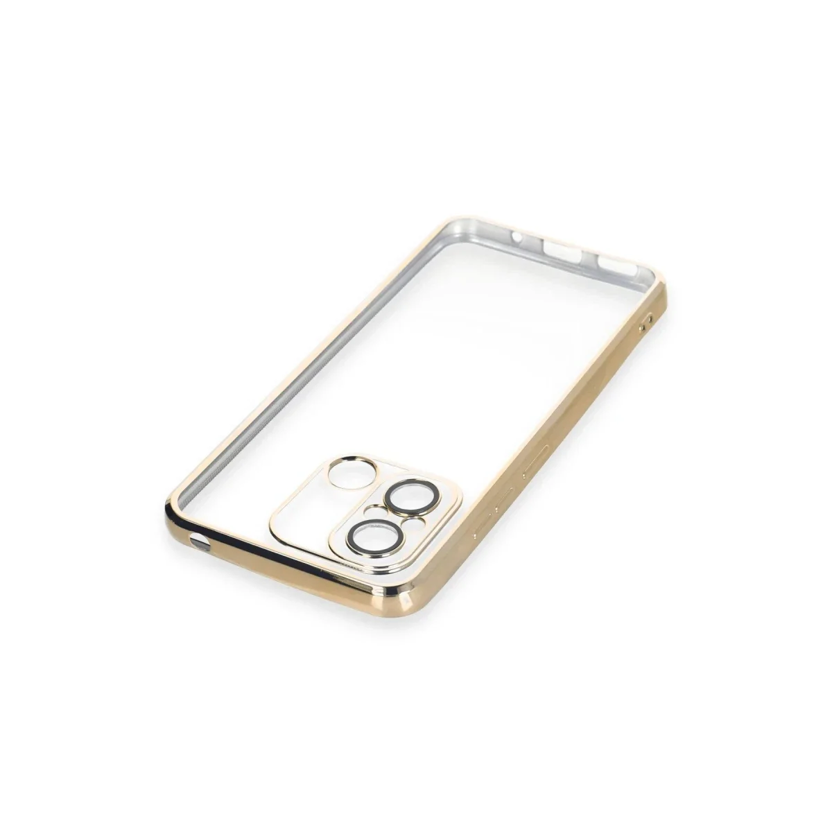 Xiaomi Redmi 12C Kılıf Razer Lensli Silikon - Gold görsel 4