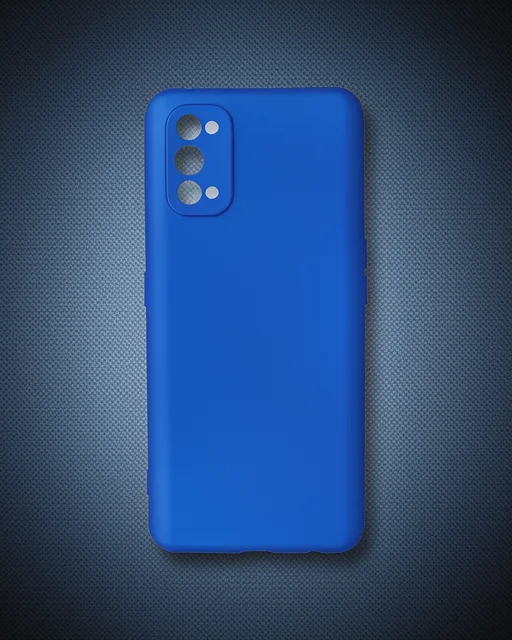 Realme 7 Pro Kılıf First Silikon - Mavi