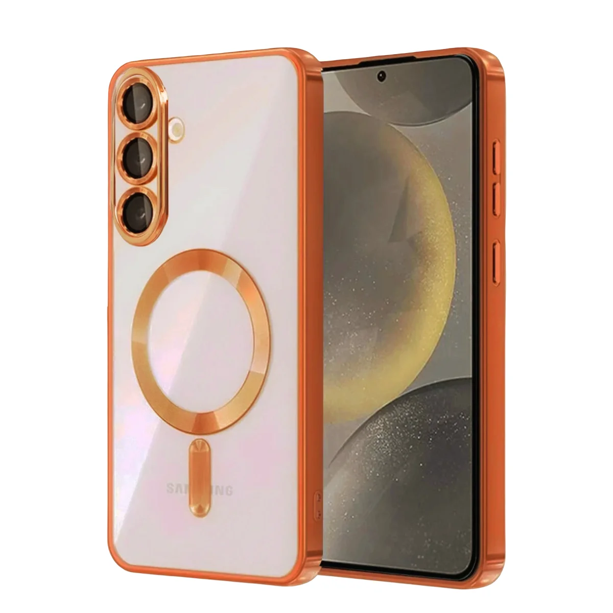 Samsung Galaxy A27 5G Kross Magneticsafe Kapak - Turuncu