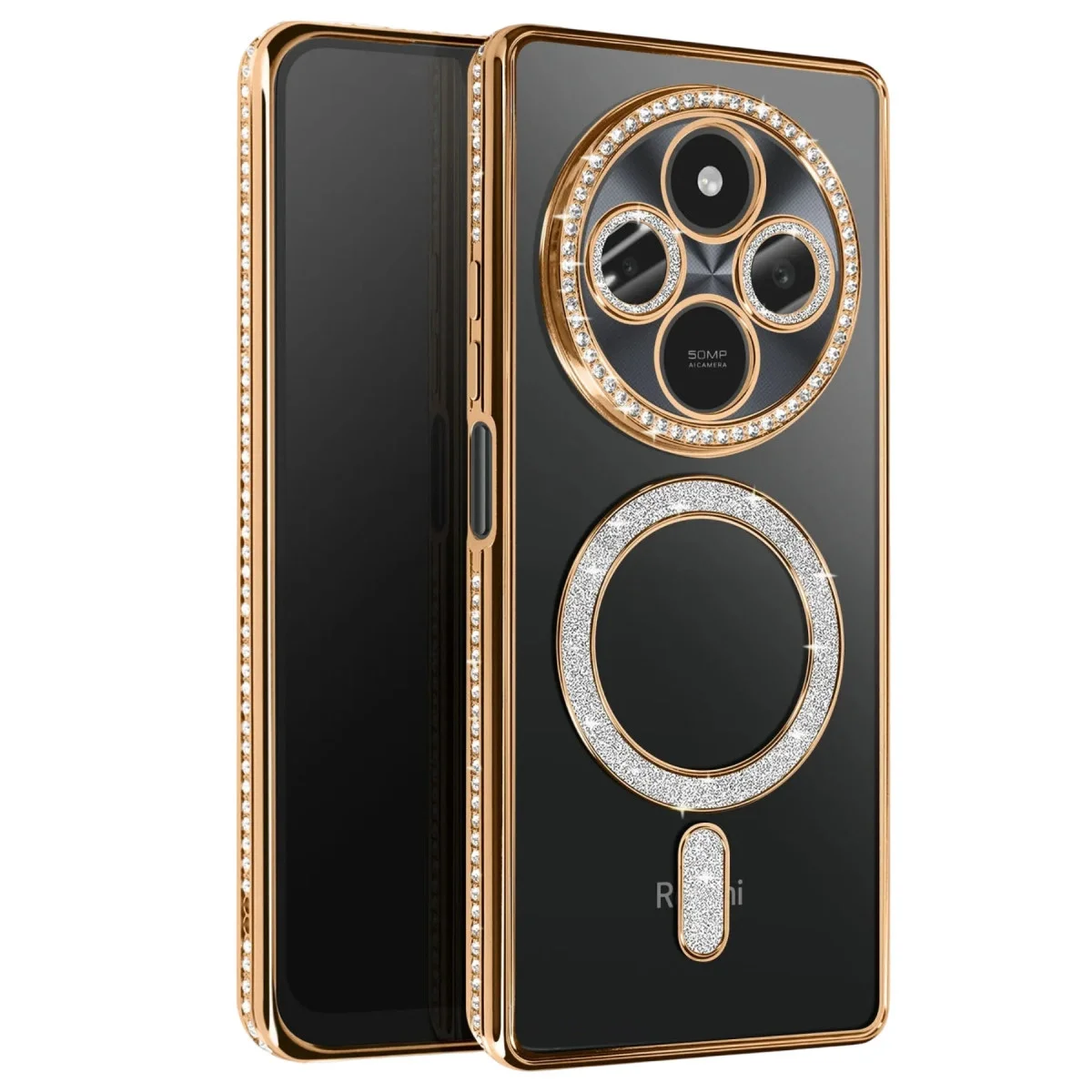 Xiao Red 14c Joke Simli Magneticsafe Kılıf - Gold