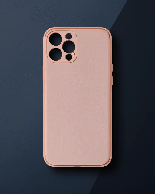 Apple İphone 12 Pro Max Kılıf Coco Deri Silikon Kapak - Pembe