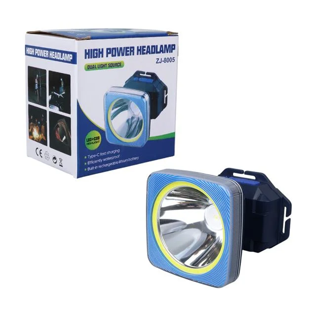 PM-25452 Cob + Power Led 5 Aydınlatma Modlu Küçük Boy Kafa Feneri görsel 4