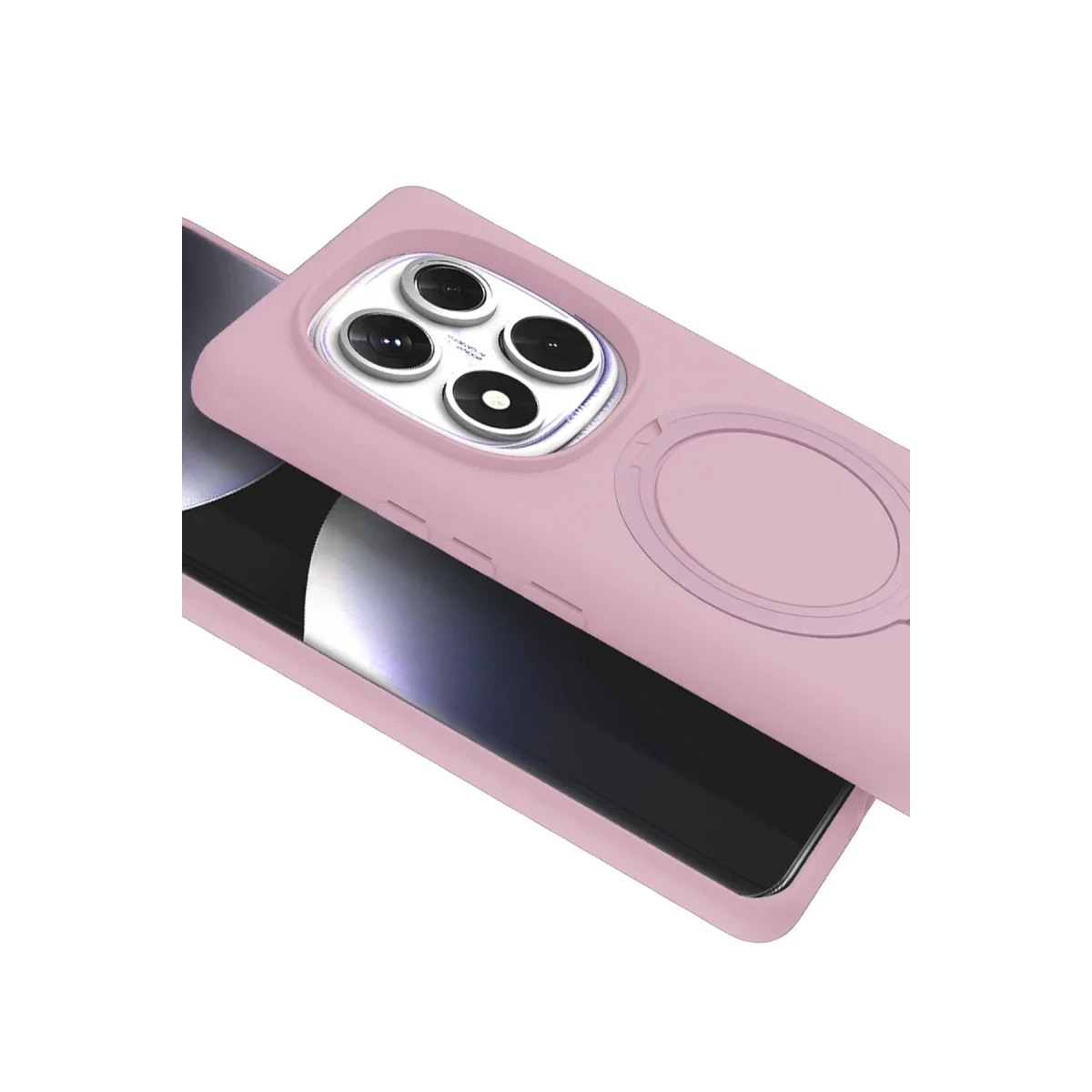 Xiaomi Redmi Note 14 Pro 5G Regal Magsafe Standlı Kapak - Açık Pembe görsel 2
