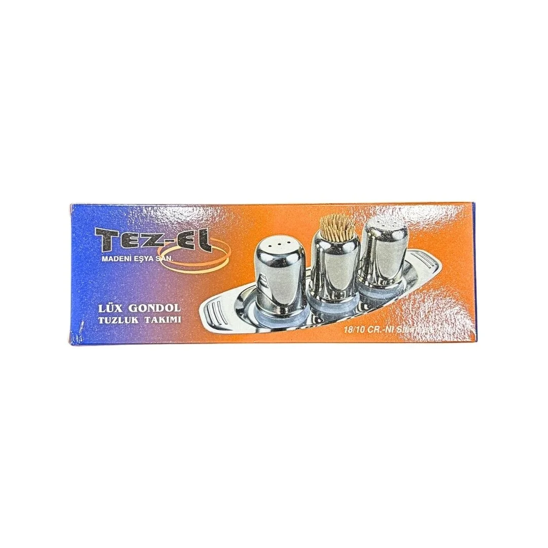 Küçük Metal Tuzluk Takımı görsel 2