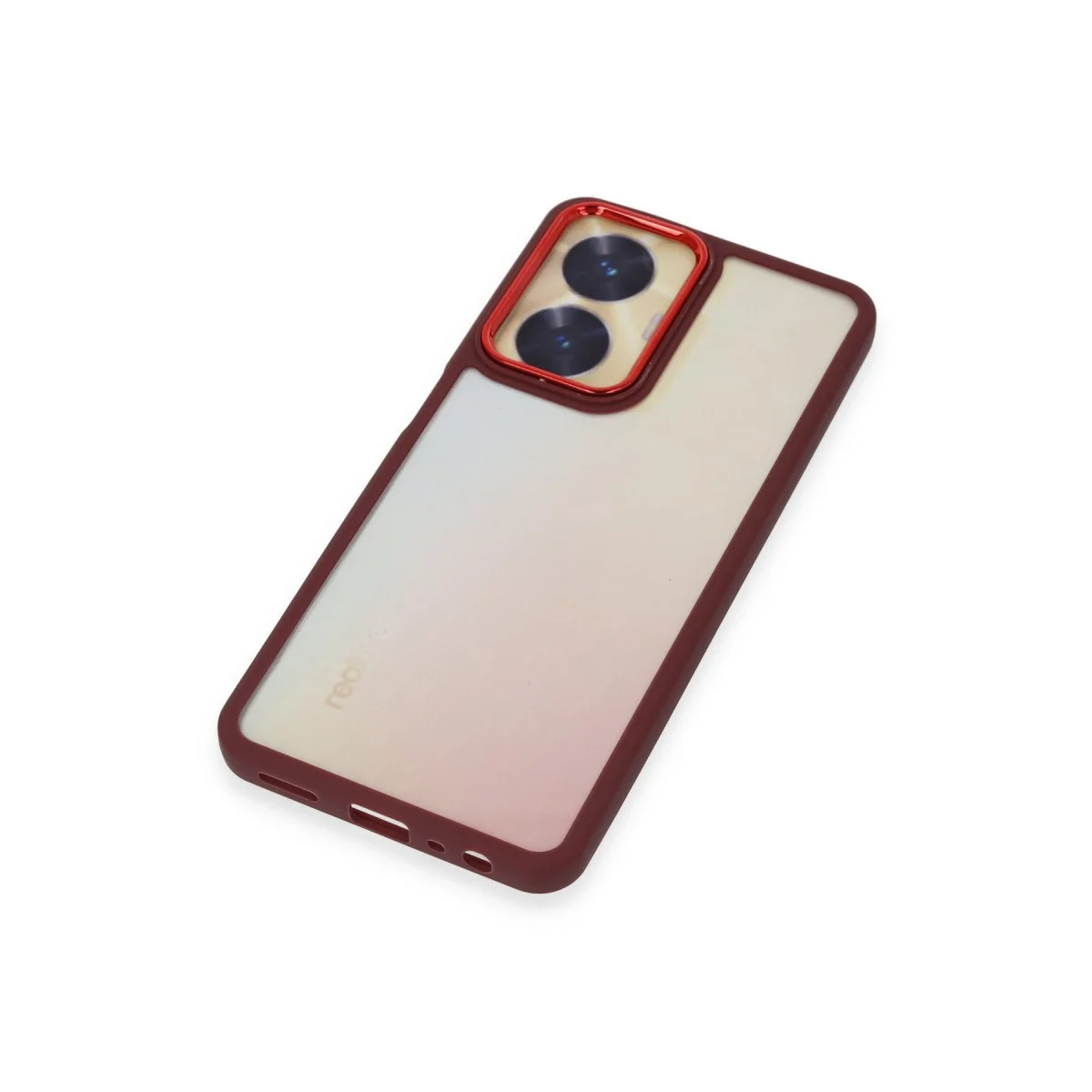 Realme C55 Kılıf Dora Kapak - Kırmızı görsel 6