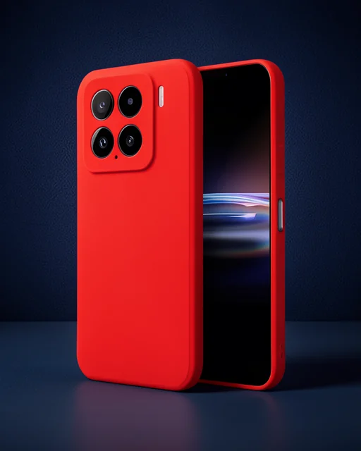 Xiaomi Mi 15 Pro Kılıf Nano İçi Kadife Silikon - Kırmızı