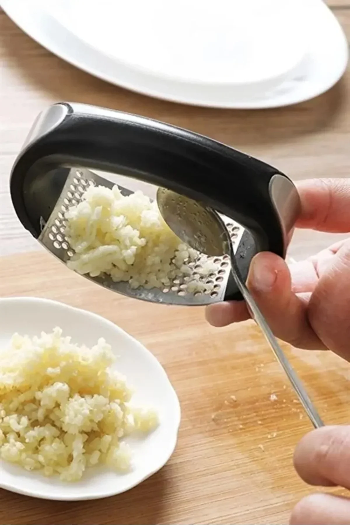 Yeni Sarımsak Ezici Paslanmaz Çelik Garlic Press görsel 2