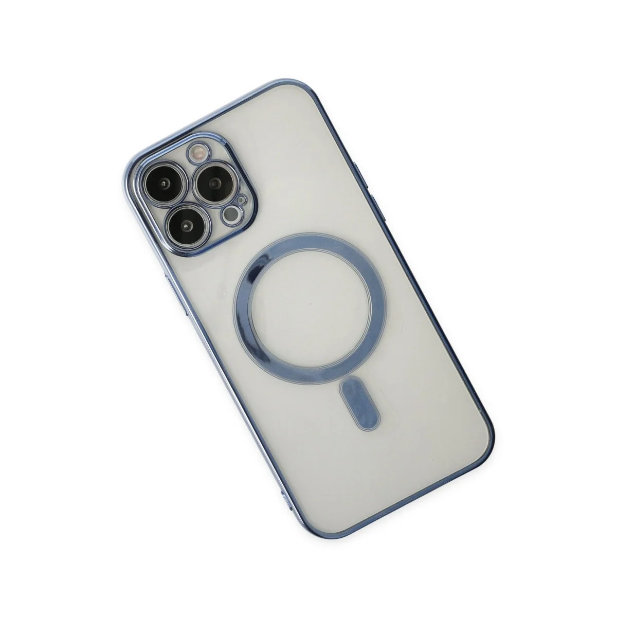 Apple İphone 14 Pro Kılıf Magneticsafe Lazer Silikon - Sierra Blue görsel 3