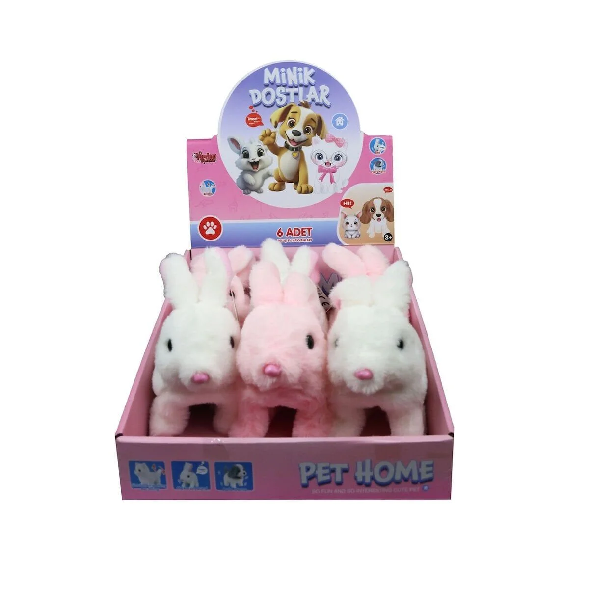 VRD10643 PELUŞ EVCİL TAVŞAN (SESLİ VE(Belirtilen fiyat, tekli satış için adet fiyatıdır.) görsel 3