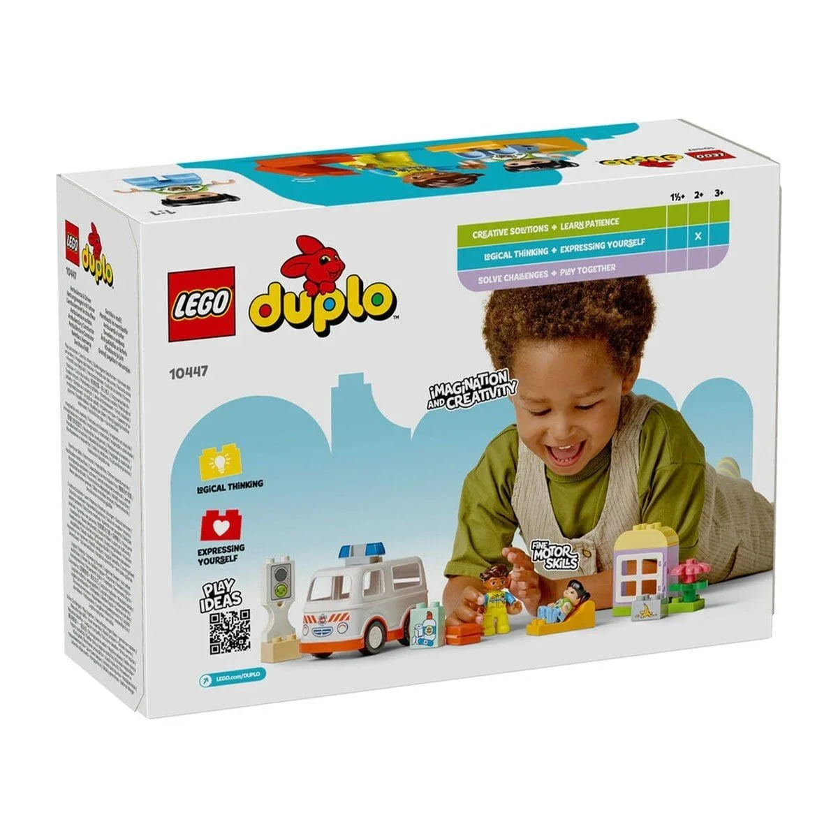 10447 Lego Duplo Ambulans ve Sürücü 19 parça +2 yaş görsel 6