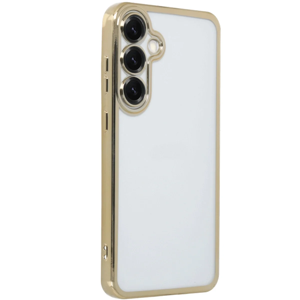 Samsung Galaxy S25 Plus Kılıf Razer Lensli Silikon - Gold görsel 2