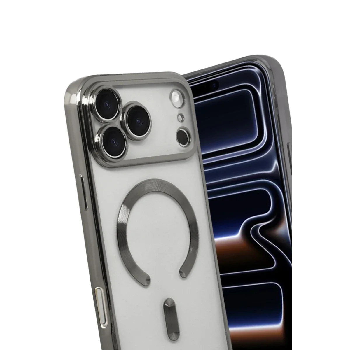 Apple iPhone 17 Pro Max Kross Magneticsafe Kapak - Titan Gri görsel 3