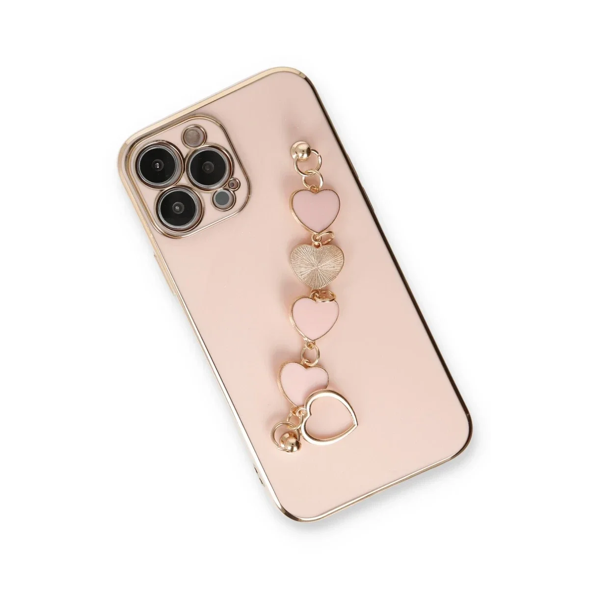Apple iPhone 13 Pro Kılıf Esila Silikon - Pudra görsel 2