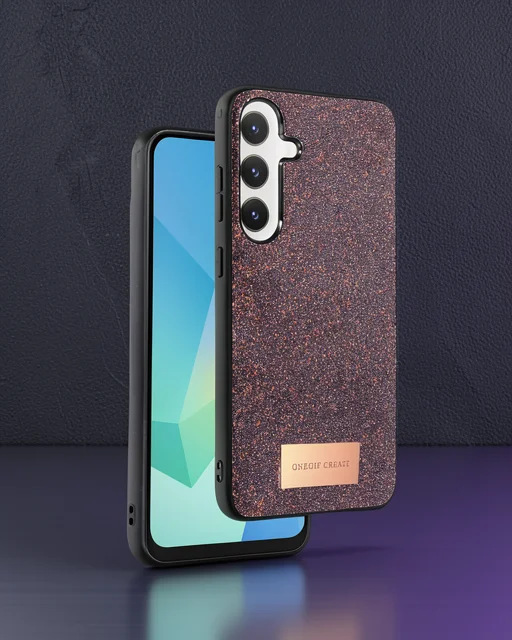 Onegif Samsung Galaxy A16 5g Bright Simli Kapak - Derin Mor
