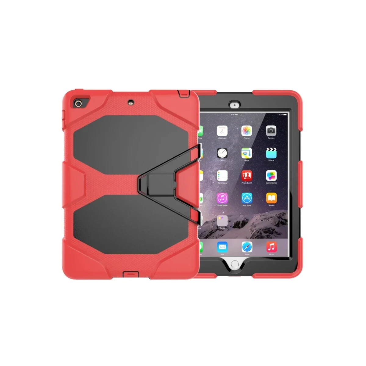 Apple iPad 5 Air 9.7 Kılıf Griffin Tablet Kapak - Kırmızı