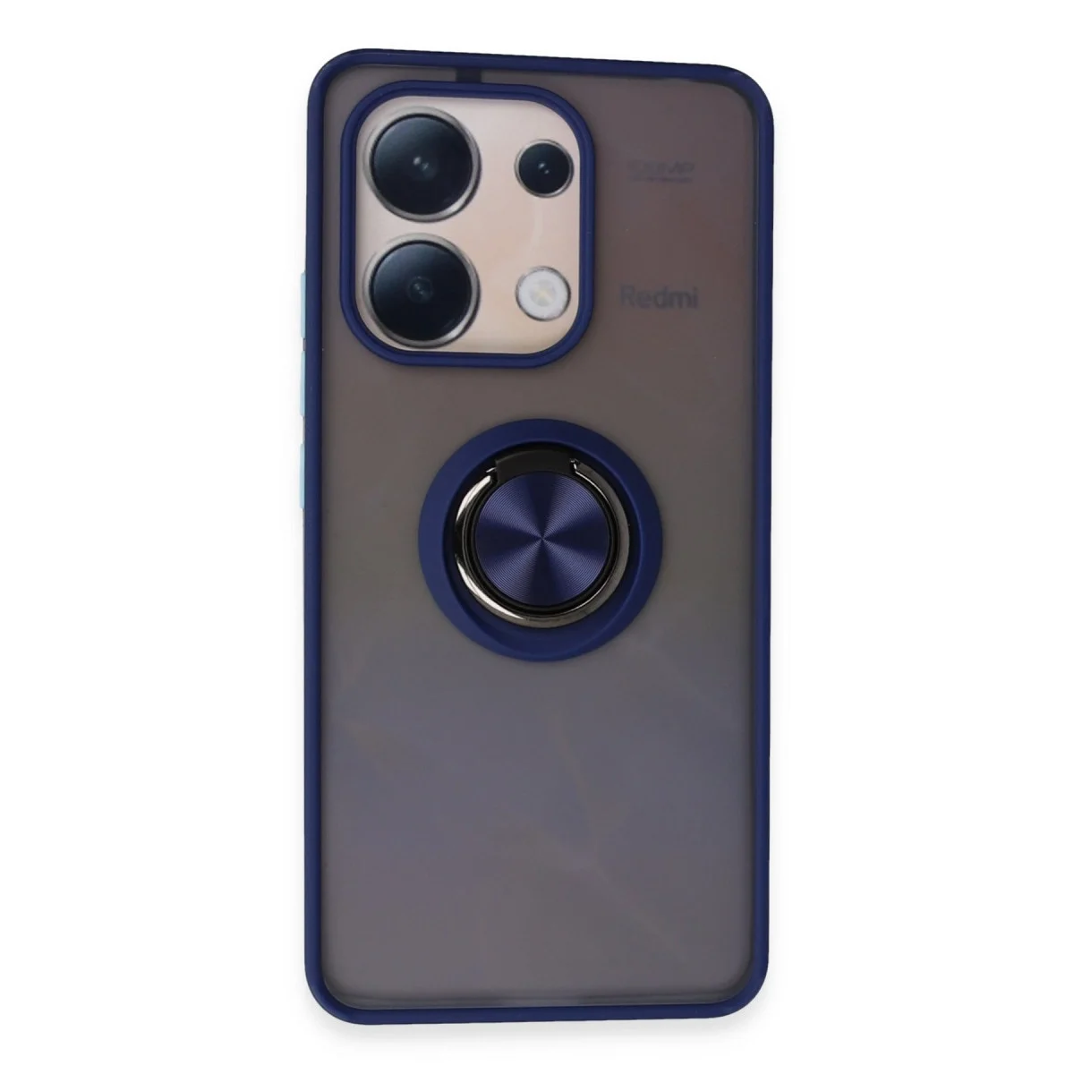 Xiao Red Note 13 4g Kılıf Montreal Yüzüklü Silikon Kapak - Lacivert