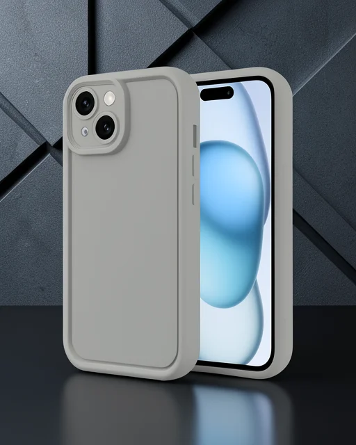 Apple İphone 14 Kılıf Viera Silikon - Krem