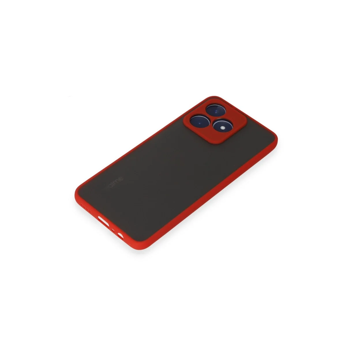 Realme C53 Kılıf Montreal Silikon Kapak - Kırmızı görsel 4