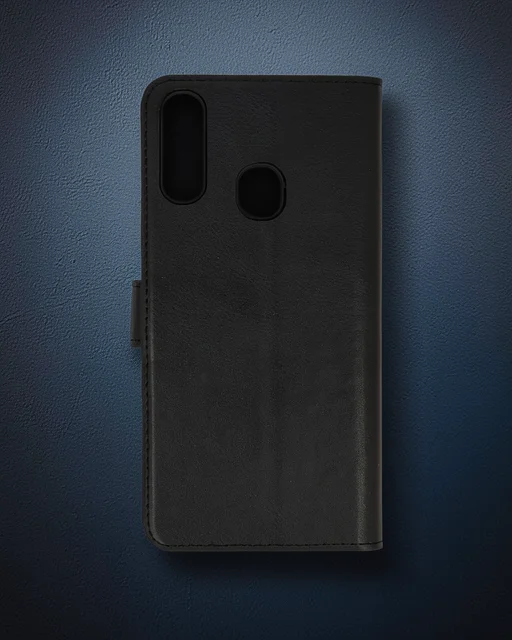 Samsung Galaxy A20s Kılıf Trend S Plus Kapaklı Kılıf - Siyah