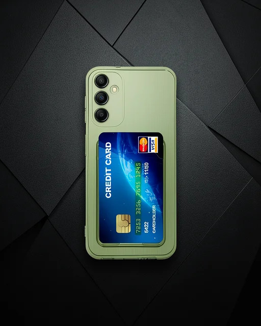 Samsung Galaxy M15 Kılıf Kart Şeffaf Silikon - Şeffaf