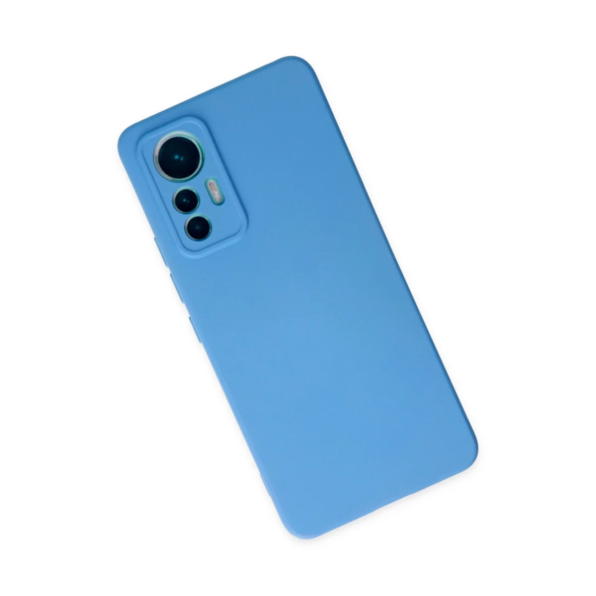 Xiaomi Mi 12 Lite Kılıf Nano İçi Kadife Silikon - Mavi görsel 3