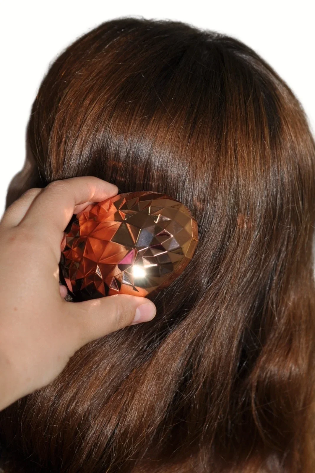 Rose Gold Saç Düzleştirici Tarak Geniş AralıklıHer Saç Tipine Uygun Fırçalı Saç Düzleştiric görsel 7