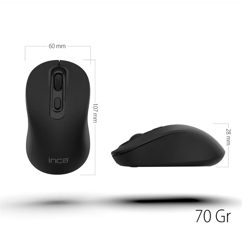 IWM-288T Bluetooth + Wıreless Ergonomıc Desıgn Sılent Mouse görsel 2