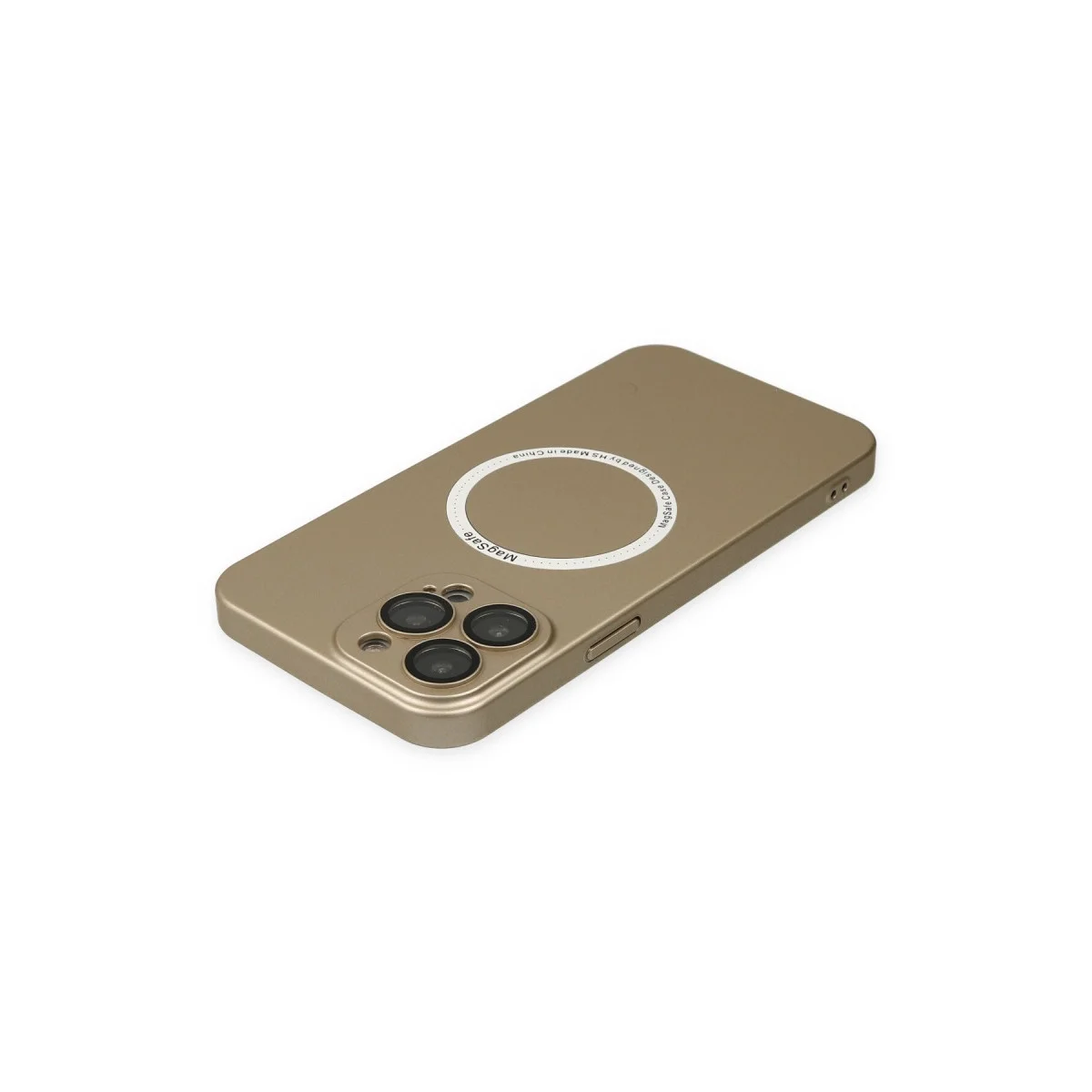 Apple İphone 13 Pro Kılıf Jack Magneticsafe Lens Silikon - Gold görsel 5