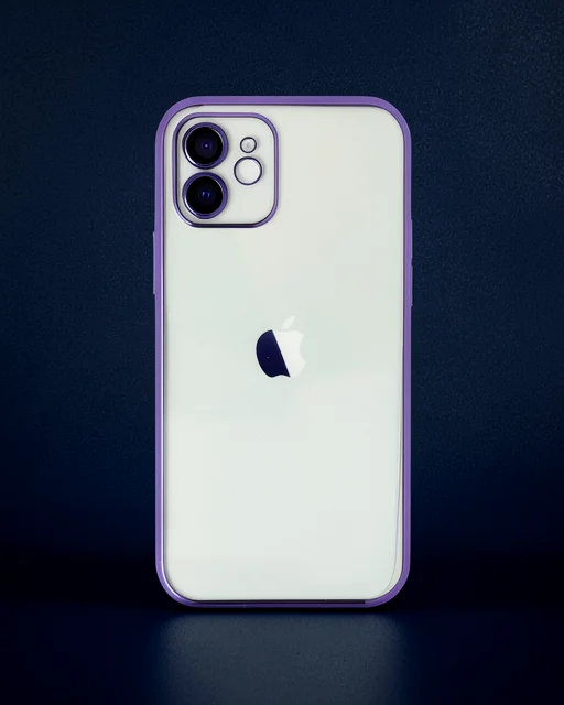 Apple İphone 12 Kılıf Razer Lensli Silikon - Mor