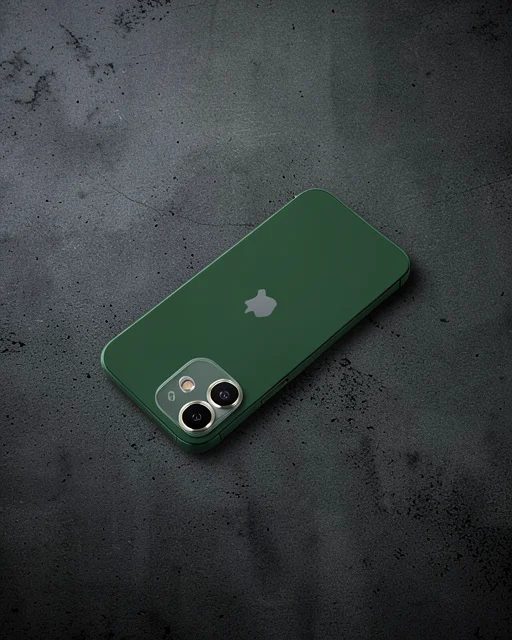 Apple İphone 12 Metal Kamera Lens Koruma Cam - Açık Yeşil