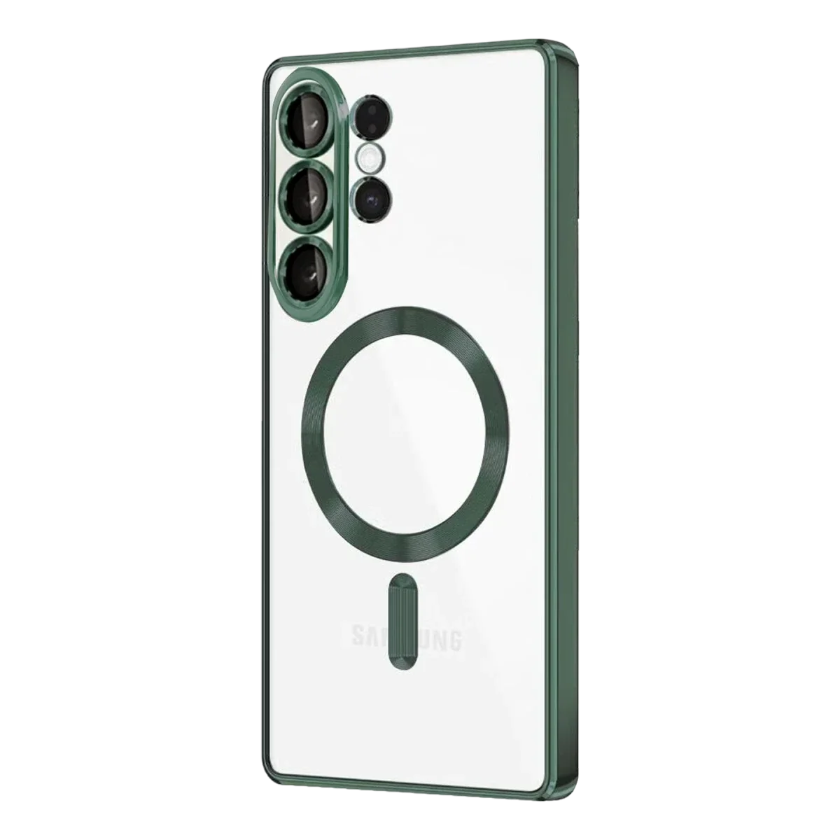 Samsung Galaxy S26 Ultra Kross Magneticsafe Kapak - Koyu Yeşil görsel 2