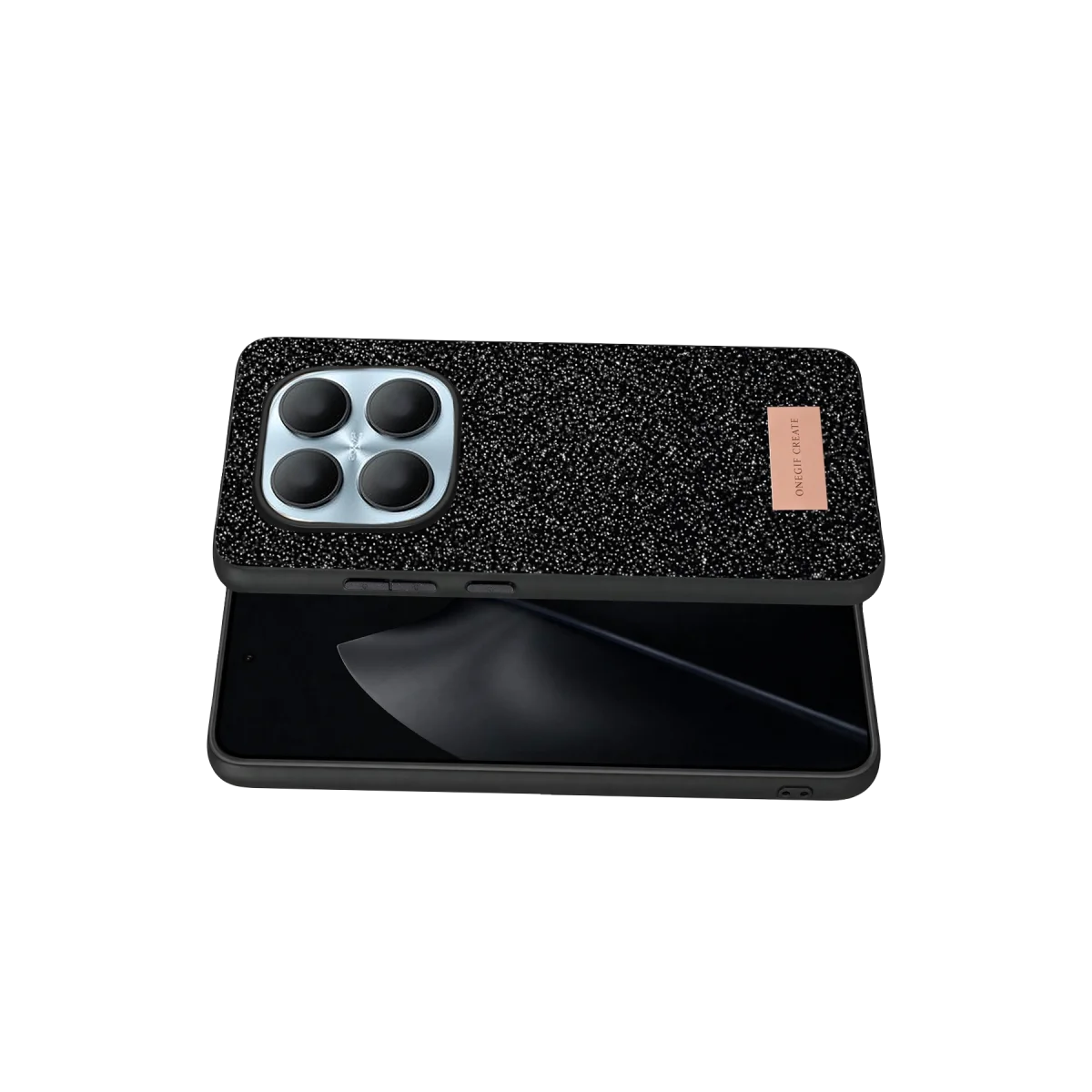 Onegif Xiaomi Redmi Note 15 4G Bright Simli Kapak - Siyah görsel 3