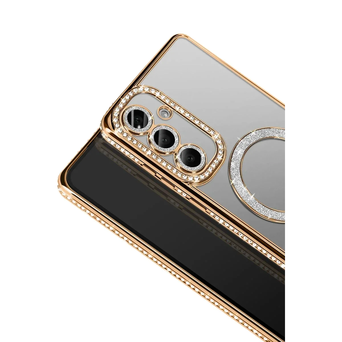 Samsung Galaxy S26 Plus Joke Simli Magneticsafe Kılıf - Gold görsel 2
