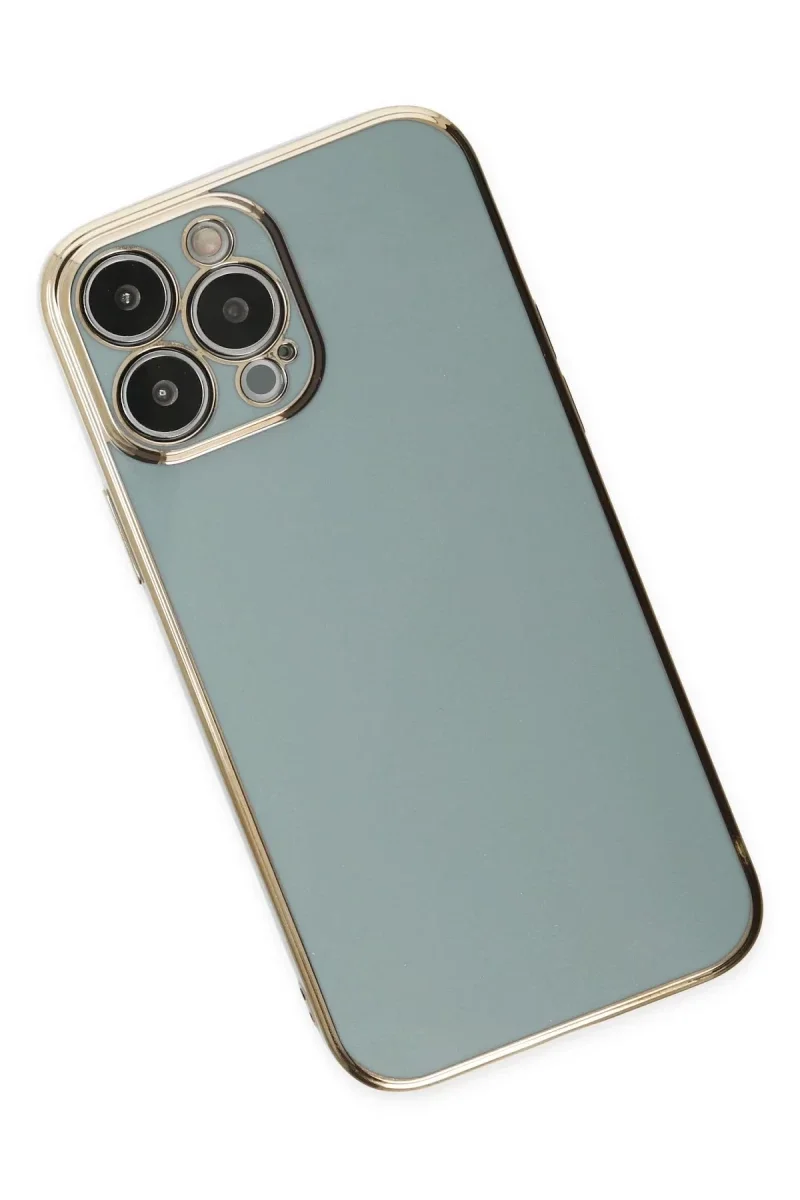 Apple iPhone 15 Pro Max Kılıf Volet Silikon - Açık Yeşil görsel 3