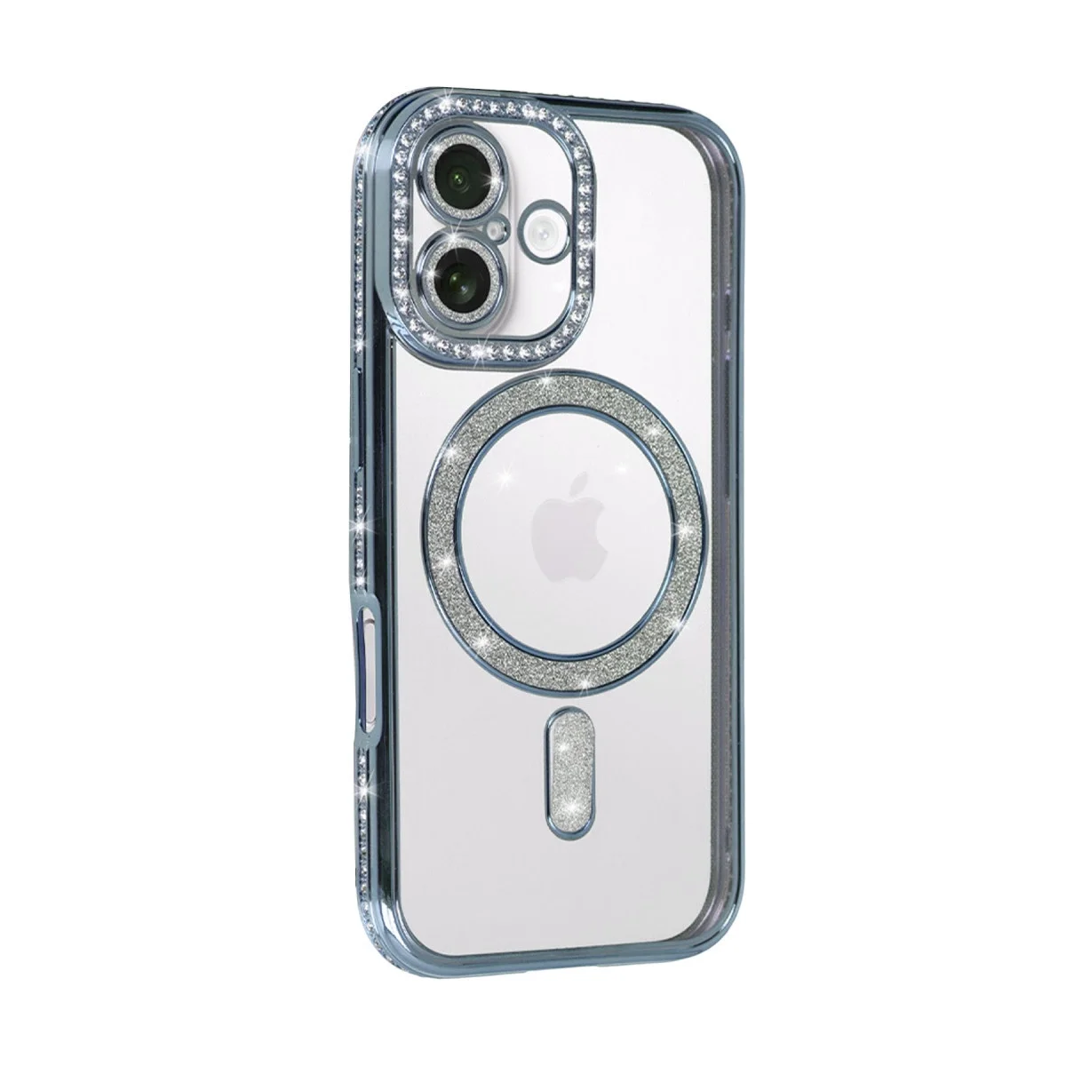 Apple İphone 17 Joke Simli Magneticsafe Kılıf - Mavi görsel 2