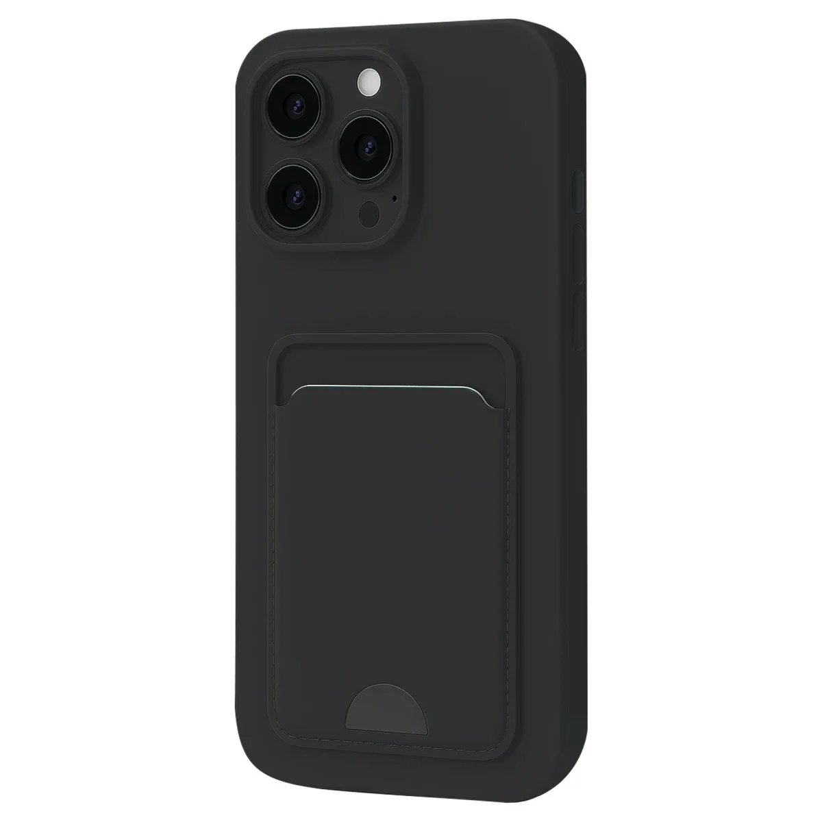 Apple iPhone 16 Pro Kılıf Kelvin Kartvizitli Silikon - Siyah