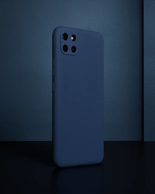 Realme C11 Kılıf Nano İçi Kadife Silikon - Lacivert