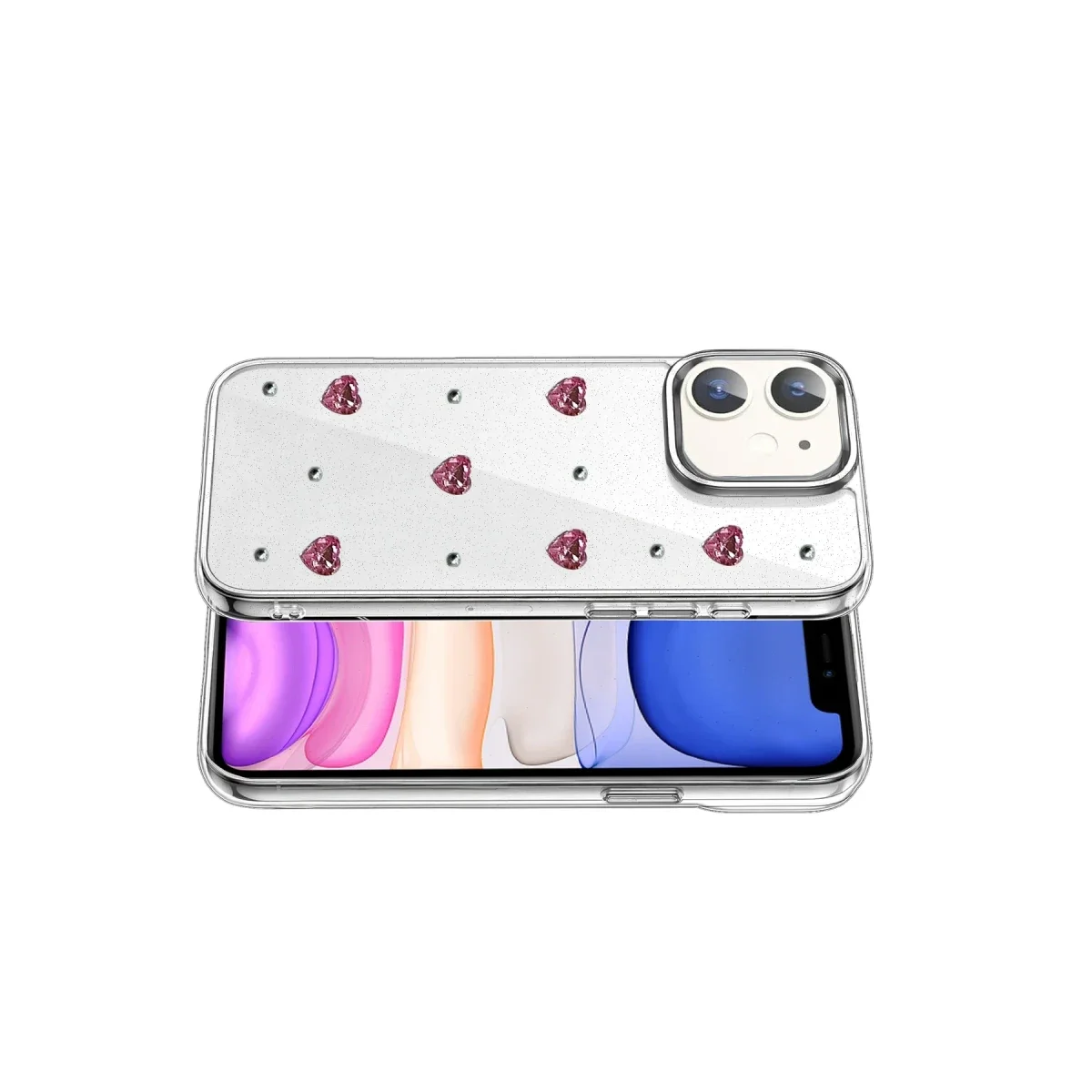 Apple iPhone 12 Fiyonk Desenli Kapak - Desen 3 görsel 3