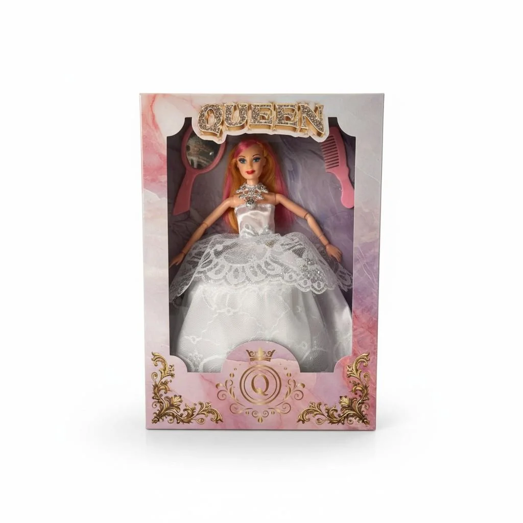 QUE-107 KUTU.GEN.GELİNLİK.AKSESUAR.QUEEN BEBEK OYUNCAK BEBEK (adet fiyatıdır) görsel 3