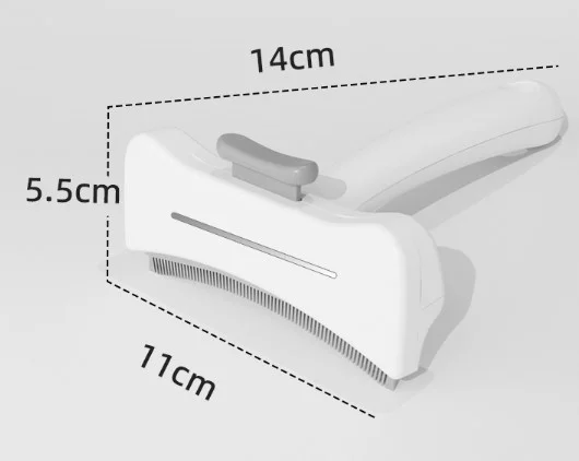 Basmalı Metal Uçlu Evcil Hayvan Tüy Toplama Tarağı CM-586 görsel 4