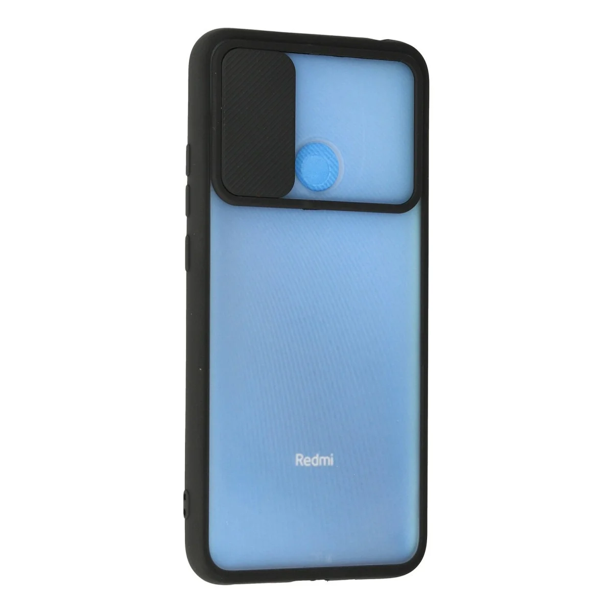 Xiaomi Redmi 9c Kılıf Palm Buzlu Kamera Sürgülü Silikon - Siyah görsel 3