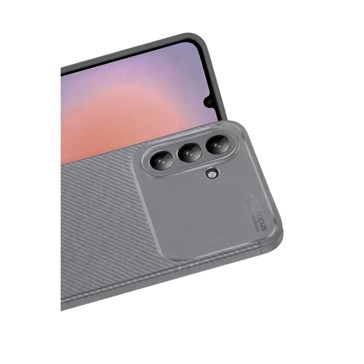 Samsung Galaxy A37 5G Auto Focus Karbon Kapak - Gri görsel 2