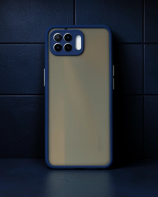 Oppo Reno 4 Lite Kılıf Montreal Silikon Kapak - Lacivert