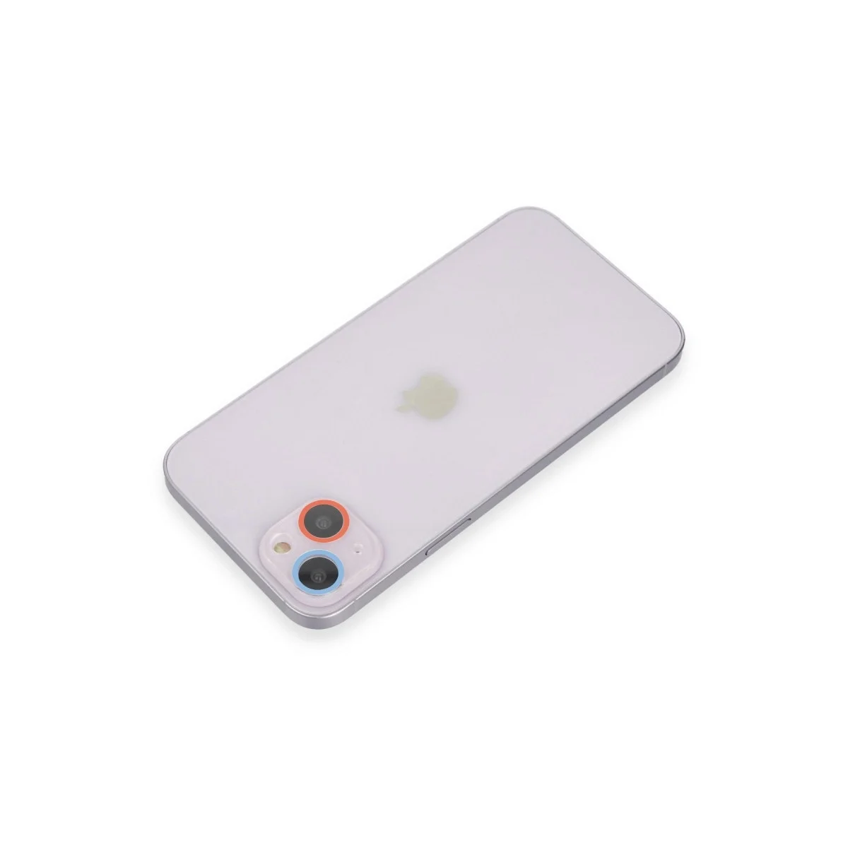 Apple İphone 13 Mini Renkli Kamera Lens Koruma Cam - Pembe-mavi görsel 2
