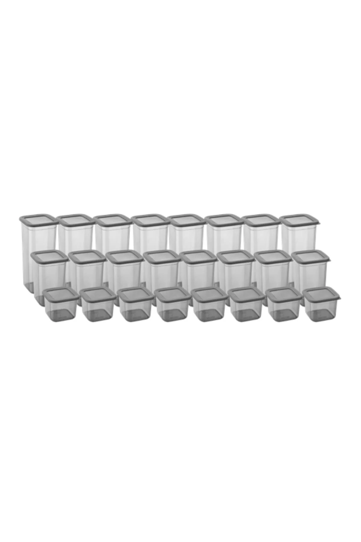 24'lü 3 Boy Kavanoz Seti & Saklama Kabı & Erzak Kabı 8x650/1300/1900 Ml (40 Lı Etiket Hediyeli) görsel 2