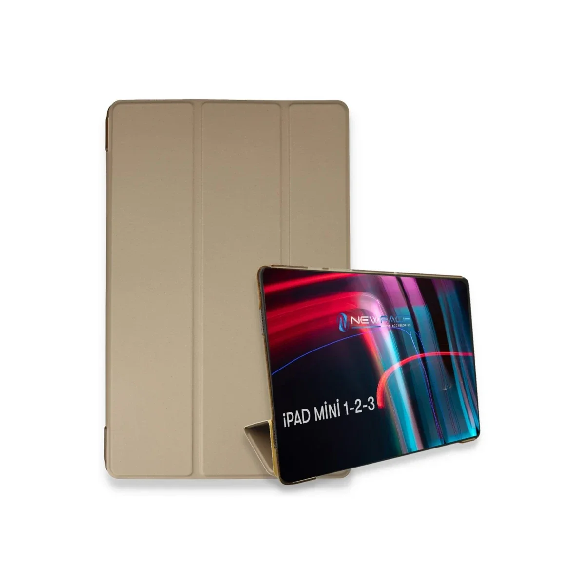 Apple iPad Mini 3 Kılıf Tablet Smart Kılıf - Gold