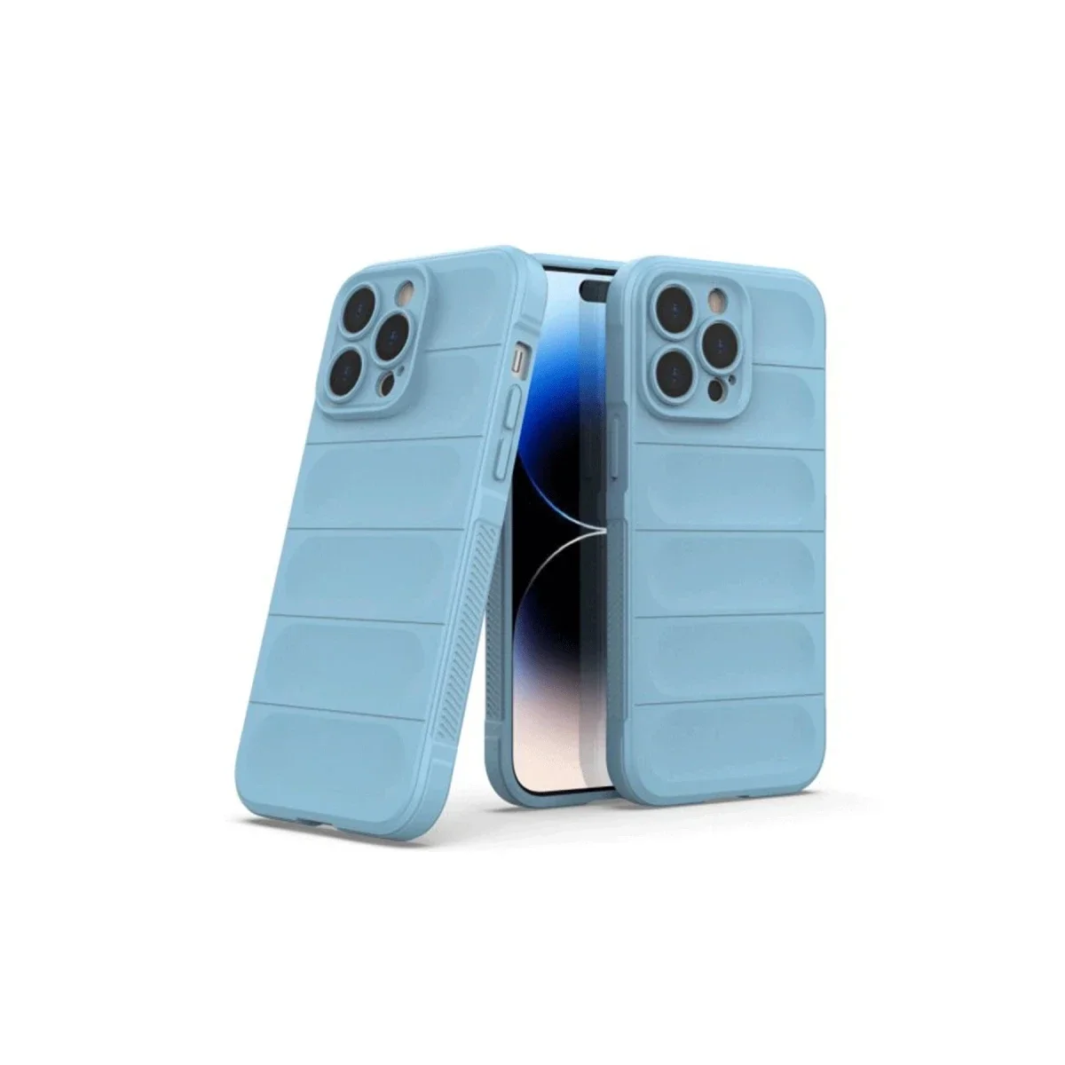 Apple iPhone 15 Pro Max Kılıf Optimum Silikon - Sky Blue görsel 3